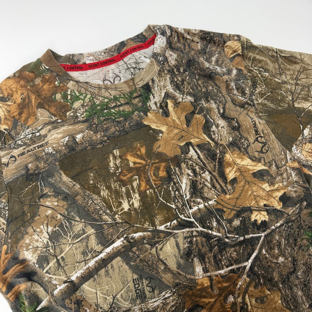 Realtree Edge Scent Control T-Shirt Medium 38/40 Short Sleeve Men's Camo